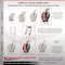 Service Caster 12'' Heavy Duty Red Poly on Cast Iron Caster Set 2 Swivel Locks 2 Rigid, 4PK CRAN-SCC-KP92S1230-PUR-RS-BSL-2-R-2 - alternate 5
